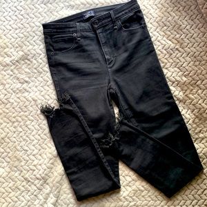 ABERCROMBIE & FITCH SIMONE HIGH RISE ANKLE BLACK LIKE NEW CONDITION 27/4